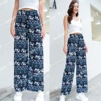 ราคา พร้อมส่ง กางเกงลายช้างขาปล่อยมีเ เอวยางยืดรับระดับตรงเอวผ้าพริ้ว ผ้าบางใส่สบายไม่ติดผิวพร้อมส่ง (21325453188)