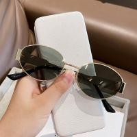 ราคา JN IMPRESSION แว่นกันแดดกันแดดกรอบทรงรีขนาดเล็กใหม่แบบย้อนยุคแว่นกันแดดที่ช่วยป้องกันแสง UV เรียบง่าย (22303311871)