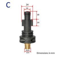 ราคา SATELLITE แรงดันสูงมาก ฟิตติ้งสำหรับ Karcher โฟมหิมะ เครื่องกำเนิดโฟม เครื่องฉีดน้ำแรงดัน ตัวเชื่อมต่ออย่างรวดเร็ว อะแดปเตอร์เกลียวนอก หัวฉีดพ่น (22662336524)