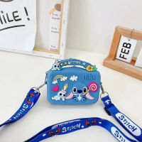ราคา Stitch Disney กระเป๋าซิลิโคนการ์ตูนอะนิเมะ Stich กระเป๋าสะพาย Lilo Stitch แฟชั่นเด็กผู้หญิงอุปกรณ์เสริมกระเป๋าใส่เหรียญของขวัญ (23797431689)