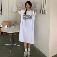 ราคา เสื้อยืดแขนสั้นหลวมสไตล์เกาหลี กระโปรงทรงเอ ผ่าข้าง ใส่ได้ทั้งฤดูร้อนและฤดูใบไม้ร่วง เสื้อผ้าทำงานสไตล์เกาหลี (24382333143)