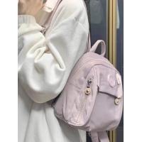 ราคา กระเป๋าเป้สะพายหลังมินิผ้าใบกันน้ําความจุขนาดใหญ่คุณภาพสูง สีม่วง ผู้หญิง ฤดูใบไม้ผลิ ฤดูร้อน 2023 กระเป๋าสะพายคู่แฟชั่น (21949445680)