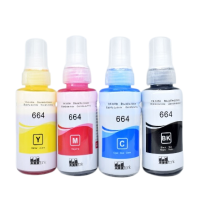 ราคา หมึก Epson พรีเมี่ยม ขวดใหม่ 70 ML T6641 T6642 T6643 T6644 BK C M Y สำหรับ L110 L210 L220 L350 L360 L485 L565 (19611690651)