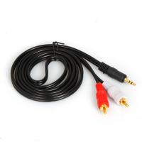 ราคา พร้อมส่ง สายแจ็คต่อลำโพงเครื่องเสียงกับโทรศัพท์เข้า2 ออก1 สายสัญญาณเสียง 3 5mm to RCA ความยาว 1 5m (7936536807)