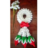 ราคา พวงมาลัยไหมพรม พวงมาลัยกลม พวงมาลัยขอพรผู้ใหญ่ ไหว้ครู ดอกกุหลาบสีแดง ถ่ายจากงานจริง พร้อมส่ง (20382306174)