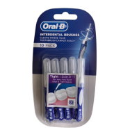 ราคา Oral B Interdental Brushes 10pcs pack แปรงซอกฟัน10ชิ้น แพค ด้ามตรงขนทรงกรวย Exp 22 11 2028 (15089832100)