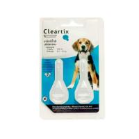 ราคา แพ็คเกจใหม่ Cleartix Spot On เคลียร์ติ๊กซ์ ผลิตภัณฑ์กำจัดเห็บหมัด สำหรับสุนัข แบบหยดหลัง 1 แผง 2 หลอด (24145340810)