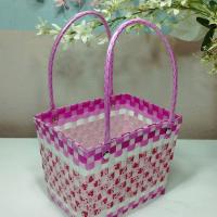 ราคา ตะกร้า OTOP สานเส้นพลาสติก ทรงสี่เหลี่ยมผืนผ้า Size S โอทอป 219 (21361891087)