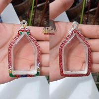 ราคา กรอบพระ กรอบพระเงินผสม ขุนแผนกระเบื้องเคลือบ กว้าง3 2 สูง5 2ซม ขนาดจอกระจก (16481558605)