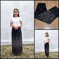 ราคา กระโปรงผ้าถุงเย็บสำเร็จลายไทย (22784534364)