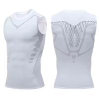 ราคา พน้องส่ง เสื้อรัดกล้ามเนื้อ เสื้อแขนกุด เสื้อบีบอัดแขนกุด เสื้อยืด ผู้ชาย เสื้อสเวตเตอร์แห้งเร็ว กระชับกล้ามเนื้อ เสื้อออกกำลังกาย เสื้อยืดเทรนนิ่ง (22075608389)