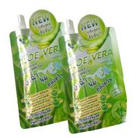 ราคา 2 ซอง x 50 ml NNK NONGNAKA Seaweed White Aloe Vera Soothing Gel เจลว่านหางจระเข้ 99 5 เจลว่านน้องนะคะ (15674870321)