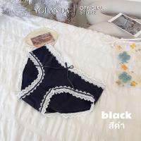 ราคา กางเกงชั้นใน กางเกงในผู้หญิง ขอบลูกไม้ สีพลาสเทล ระบายอากาศ ผ้า cotton spandex FF1411 (24167642555)