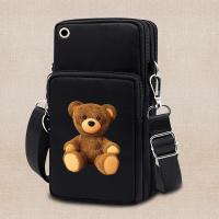 ราคา กระเป๋าสตางค์ไหล่ ผู้หญิง โทรศัพท์ กระเป๋าสตางค์ กระเป๋า กระเป๋า ผู้หญิง หมี พิมพ์ กระเป๋าถือ คลัตช์ Messenger สายสะพายไหล่ (22269132390)