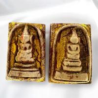 ราคา ชุดคู่พระสมเด็จพิมพ์พิเศษหลังฝังตะกรุดเนื้อผง สมเด็จวังหน้า (24538847560)