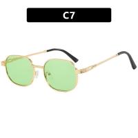 ราคา JN IMPRESSION กรอบทรงรีโลหะบิดขนาดเล็กใหม่แว่นกันแดดปกป้อง UV กันแดดเครือข่ายอินเทรนด์ของคนดังแว่นกันแดด (23520417462)