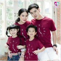 ราคา เสื้อยืด ทีม ครอบครัว เพื่อน คู่รัก สกรีนลายนาฬิกา (21316457297)