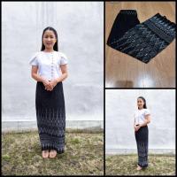 ราคา กระโปรงผ้าถุงเย็บสำเร็จลายไทย (22784534360)