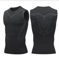 ราคา พน้องส่ง เสื้อรัดกล้ามเนื้อ เสื้อแขนกุด เสื้อบีบอัดแขนกุด เสื้อยืด ผู้ชาย เสื้อสเวตเตอร์แห้งเร็ว กระชับกล้ามเนื้อ เสื้อออกกำลังกาย เสื้อยืดเทรนนิ่ง (22075608380)