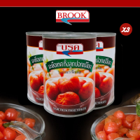 ราคา แพ็ค 3 บรูค มะเขือเทศลูกในน้ำมะเขือเทศ 20 ออนซ์ 567 กรัม Brook Whole Peeled Tomato 567 g (22529375866)