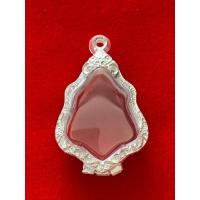 ราคา กรอบพระหลวงพ่อกวย ใส่เหรียญโล่หลังยันต์หลังหนุมานได้ทุกรุ่นทุกปี งานเงินผสม (23296320029)