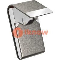 ราคา ฉันรู้ว่ากระเป๋าใส่บัตรเครดิตหนังเจ้าของบัตร PU ธุรกิจซองใส่บัตรแบบพกพาสำหรับผู้ชายหรือผู้หญิงโลหะป้องกัน RFID กล่องนามบัตรเพรียวบางพร้อมฝาปิดแม่เหล็กคาร์บอนสีดำ (21516655748)