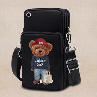 ราคา กระเป๋าสตางค์ไหล่ ผู้หญิง โทรศัพท์ กระเป๋าสตางค์ กระเป๋า กระเป๋า ผู้หญิง หมี พิมพ์ กระเป๋าถือ คลัตช์ Messenger สายสะพายไหล่ (22269132388)