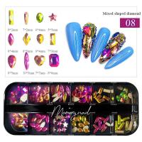 ราคา เพชรติดเล็บ คละแบบ กล่อง12ขนาด MD เพชรติดเล็บ Nail Rhinstone คละไซส์ คละแบบ เพชรแต่งเล็บก้นแบน เลือกสีด้านใน (10582961961)