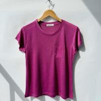 ราคา เสื้อยืดแฟชั่น คอกลมกระเป๋า เนื้อผ้าสลาฟ อก 36 ยาว 24 (22134054583)