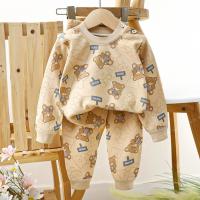 ราคา ชุดนอนแขนยาว ขายาว เสื้อผ้าเด็ก ชุดนอนกันหนาว ผ้าcotton อายุ6เดือน 3ปี (22828139387)