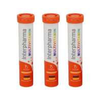 ราคา พร้อมส่ง 1หลอด วิตามินรวม วิตามินรวมแบบเม็ดฟู่ แมกนีเซียมและวิตามินบีรวม8ชนิด สร้างภูมิคุ้มกันร่างกาย 20 เม็ด ยี่ห้อ Interpharma Multivitamin ของแท้ปลอดภัย Hopehealthcare (21430090936)