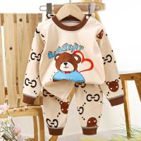 ราคา ชุดนอนแขนยาว ขายาว เสื้อผ้าเด็ก ชุดนอนกันหนาว ผ้าcotton อายุ6เดือน 3ปี (22828139404)