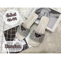 ราคา รองเท้าไซส์ใหญ่36 40 41 45 แตะป้าดาผ้าทวิสงานใหม่ พร้อมส่งทุกวันเลยจ้า (21328231987)