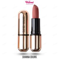 ราคา Sivanna Matte stay lipstick kiss me lip HF688 ลิปสติก ลิป รุ่นปลอกทอง velvetcosme (482422629)