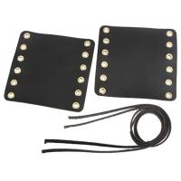 ราคา DGTT 1 Pair ป้องกันการลื่น หุ้มแฮนด์รถจักรยานยนต์ พร้อมสายรัด ปรับได้ปรับได้ ปลอกหุ้มมือจับหนัง วินเทจ พียู PU ปลอกแฮนด์จักรยาน (22834235306)