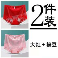 ราคา กางเกงในเอวสูงไซส์ใหญ่สำหรับผู้หญิงกางเกงในลูกไม้สำหรับสาวอวบกางเกงในทรงสามเหลี่ยมซีทรูผ้าตาข่ายเซ็กซี่เอวสูงปานกลางสำหรับผู้หญิงสาวอวบ (21984649227)