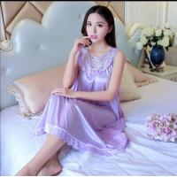 ราคา ChoiFoo ชุดนอน ชุดนอนผ้าซาตินสำหรับสุภาพสตรี ชุดลูกไม้แฟชั่นเซ็กซี่ อ่อนนุ่มสะดวกสบายชุดกระโปรงยาวชุดนอน women pajama (23193816837)