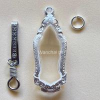 ราคา แถมแหนบ กรอบเงิน ตลับเงิน ตลับพระใส่เหรียญ25ศตวรรษเนื้อชินปี2500 (9436686766)