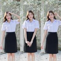 ราคา กระโปรงนักศึกษา กระโปรงทรงเอไม่ผ่า ความยาว 16 24 นิ้ว เอว 24 30 นิ้ว (21394356655)