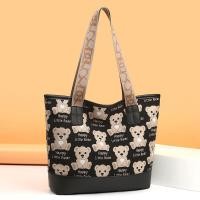 ราคา PIYU Delivery within 2 3 days New womens shoulder tote bag cute teddy bear embroidered pattern tote bag stylish large capacity tote handbag (23451198233)
