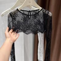 ราคา เสื้อคลุมกันแดดผ้าลูกไม้สีดำบางเฉียบ ทรงสั้น แขนยาว คอตั้ง เสื้อคลุมกันแดดผู้หญิง ฤดูใบไม้ผลิ 2025 ทรงเข้ารูป (24465477953)
