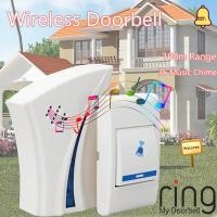 ราคา Doorbell ออดไร้สาย กริ่งประตู มี 36 เสียงเรียก เปลี่ยนเสียงได้ ติดตั้งสะดวก กระดิ่งไร้สาย กริ่งประตูบ้าน Wireless Doorbell Music Door Bell 100M Range Remote Control Gate Bell Easy Installation Plug Pl