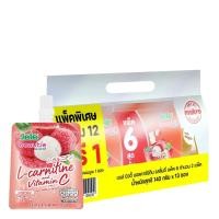ราคา เจเล่ บิวตี้ รสลิ้นจี่ 140 ก x 12 1 JELE Beautie Lychee 140 g x 12 1 (23041824450)