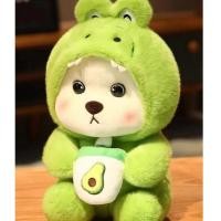 ราคา AILEBE 25 ซม ตุ๊กตาหมี ตุ๊กตาหมีใส่หมวก แต่งตัวน่ารัก สติทช์ แปลงร่างเป็นหมี หูใหญ่สีฟ้า วันครบรอบ แฟน (24415476722)