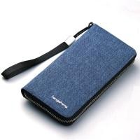 ราคา กระเป๋าผ้าใบทรงยาวสำหรับผู้ชาย กระเป๋าใส่โทรศัพท์มือถือแบบมีซิปปิด ความจุขนาดใหญ่ กระเป๋าใส่บัตร กระเป๋าใส่เงิน กระเป๋าใส่สตางค์ กระเป๋าใส่สตางค์แบบมีซิปปิด (22912883429)