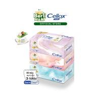 ราคา เซลล็อกซ์ กระดาษเช็ดหน้า หนา 3 ชั้น 80 แผ่น แบบกล่อง แพ็ก 3 Cellox 3ply Box 80s P 3 Facial Tissue (21143158523)