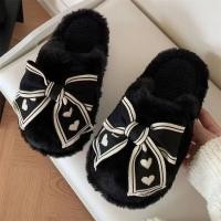 ราคา รองเท้าแตะผ้าฝ้ายรัดรูปสไตล์เกาหลีสำหรับผู้หญิงในบ้าน ฤดูหนาว อบอุ่น ขนแกะ หัวเข็มขัดผีเสื้อ รองเท้าเด็ก รองเท้าแตะส้นแบน พื้นยาง สีพื้น (23223500172)
