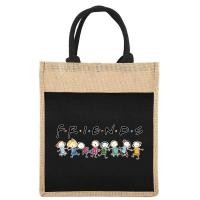 ราคา กระเป๋าช้อปปิ้ง กระเป๋าโท้ทผ้าลินิน กระเป๋าโท้ทไหล่เดียว พิมพ์ลายเพื่อนสำหรับกระเป๋าช้อปปิ้ง (22673363934)