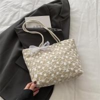 ราคา กระเป๋าเอกสารปักลายดอกไม้กระเป๋าทรงสี่เหลี่ยมมีหูหิ้วสะพายไหล่ผ้าทอตกแต่งลายดอกไม้ที่เรียบง่ายคุณภาพสูงเพียงแค่ดาว (24303699477)