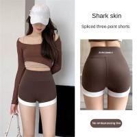 ราคา Summer Thin Yoga Shorts Gym Sports Shark Pants Non Rolled Edge Leggings Safety Trousers Hip Lifting And Shaping Pants Soft Comfortable Breathable Sports Shorts (24093199778)